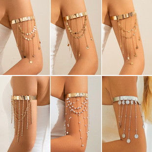 flowing bracel Western beaded ring Bohemian arm style