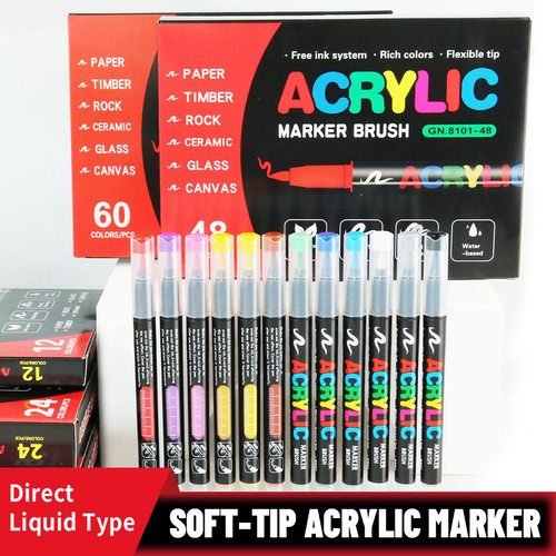12/24/36/72 Colors Acrylic Markers  DIY Card Making Supplies