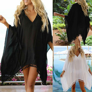 Beachwear Sarong Sexy Summer Cover Swimwear Women Tassel