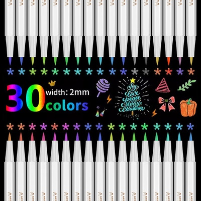 Acrylic marker paint brush watercolor pen