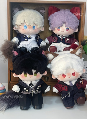 （可加购）恋与深空猫猫卡 祁煜沈星回黎深秦彻 20cm棉花娃娃娃衣