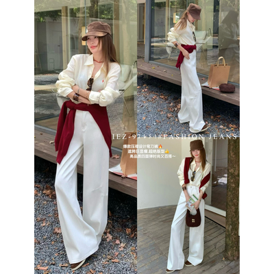 IEZ-火爆款气球弯刀裤定位褶皱设计四面弹挺阔有型牛仔裤92151-2