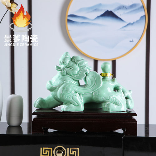 貔貅复古摆件密封酒壶