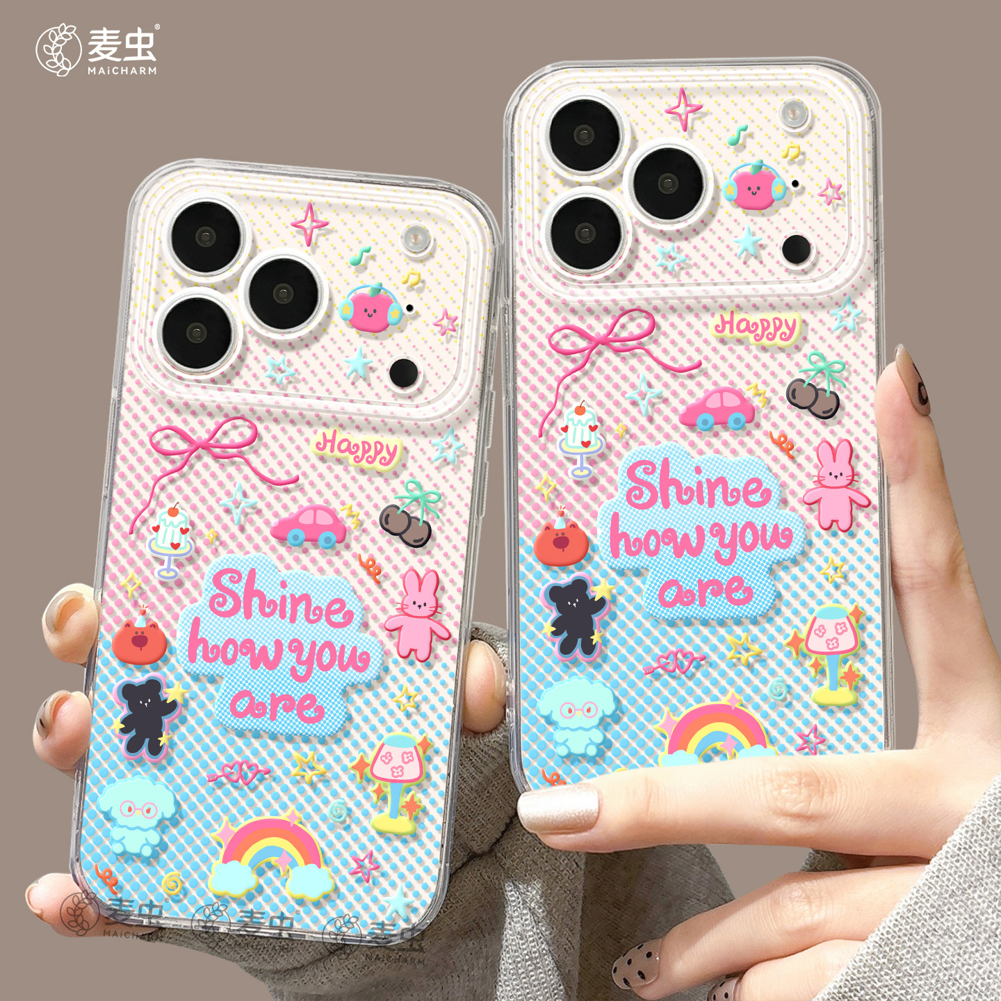适用苹果18手机壳女款iphone17pro保护套13mini全包16防摔11/12/xs软外壳7plus硅胶8高级15好看14彩贴萌物max