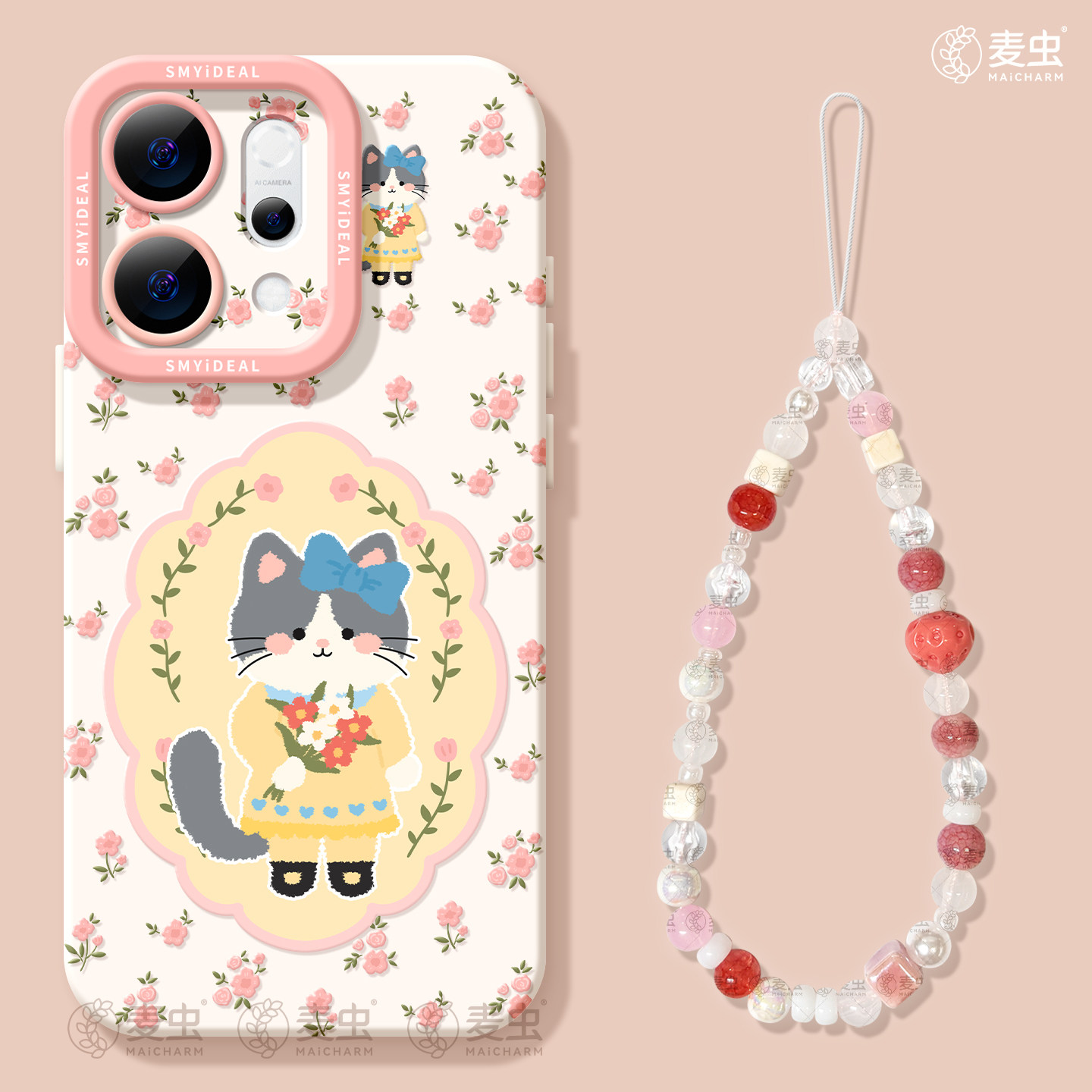 适用opporeno15手机壳女款reno14pro+保护套13全包9pro硅胶8防摔reno7se高级oppo软壳12碎花11外壳猫咪10好看