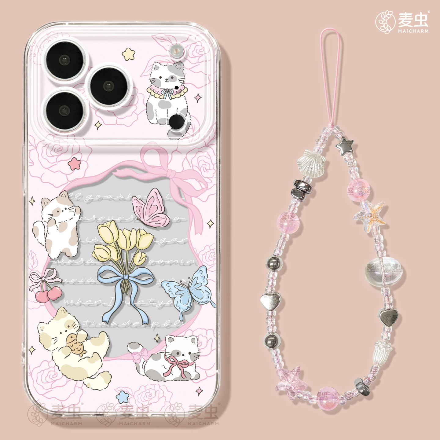 适用苹果17手机壳女款iphone16pro保护套13mini全包14防摔11/12/xs软外壳7plus硅胶8高级15好看se蝴蝶猫咪max