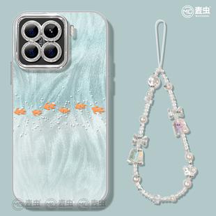 适用小米15手机壳女款 红米K70至尊全包防摔12pro硅胶k60镜头膜外11金鱼note13好看高级10软壳 14pro保护套新款