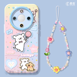 软壳x30 好看外壳honor小狗春日x50i 适用荣耀x60手机壳女款 x70i保护套硅胶x40gt全包防摔50高级华为X50GT新款