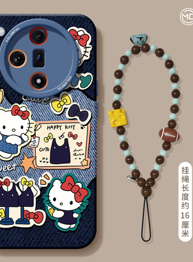 适用oppofindx8手机壳女款findx9pro保护套硅胶ultra全包防摔x7por磨砂外壳x6小新KT猫0pp0牛仔x8pro新款软壳