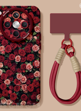 适用oppofindx8手机壳女款findx9pro保护套硅胶ultra全包防摔x7por磨砂外壳x6清新高级0pp0玫瑰x8pro新款软壳