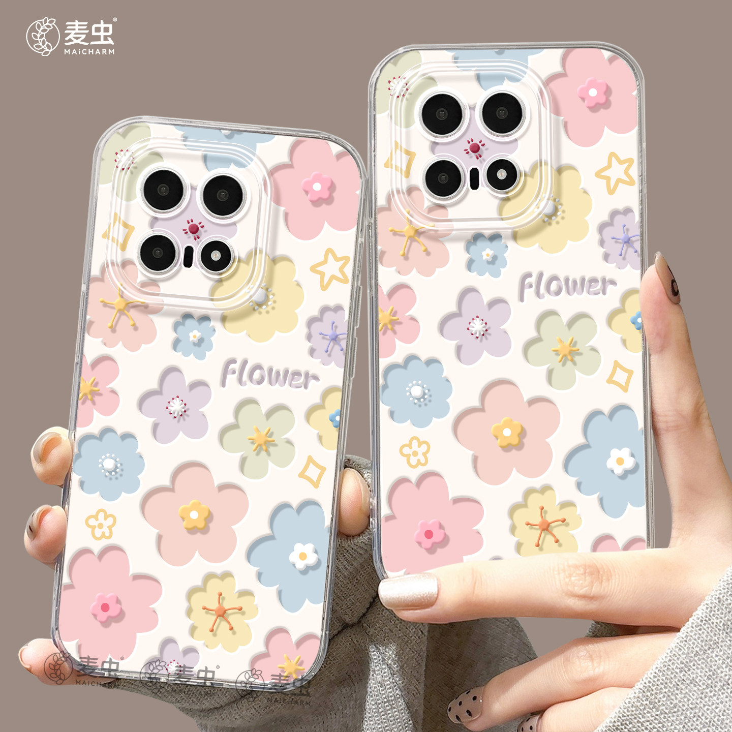 适用iqoo15手机壳女款iqoo13保护套硅胶10pro全包防摔vivo爱酷9高级neo8pro软外11s好看7se竞速版5彩色鲜花12
