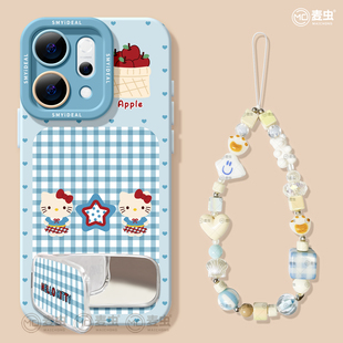 适用opporeno15手机壳女款 保护套13全包9pro硅胶8防摔reno7se高级oppo软壳10格子11外壳KT猫12超火 reno14pro