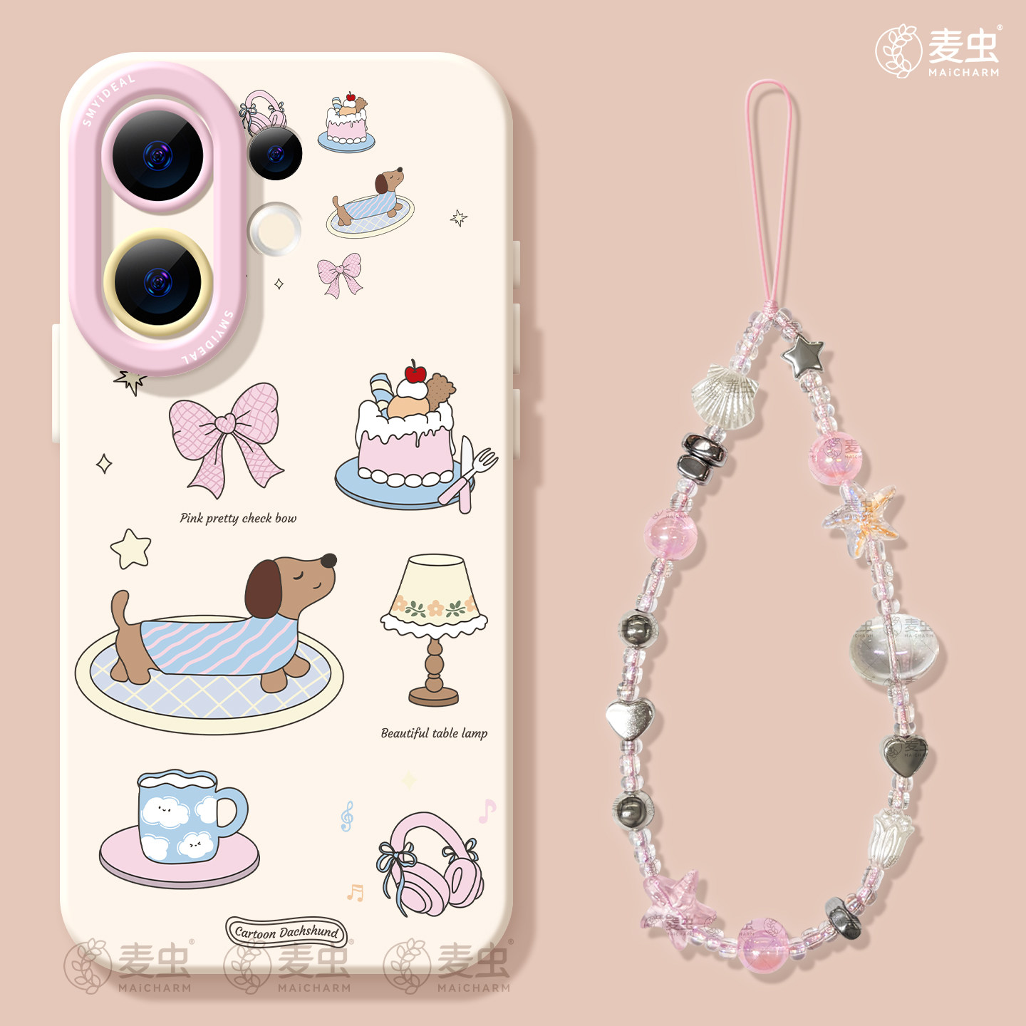 适用vivos50手机壳女款s30pro保护套vivo s16e全包18防摔s15/s12高级s18硅胶软s17外壳腊肠19好看小狗新款s20