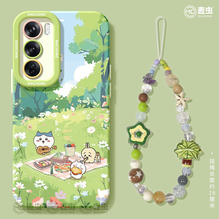 适用opporeno15手机壳女款reno14pro+保护套13全包pro硅胶8防摔reno7se磨砂oppo软壳10/11清新卡通12吉伊外壳