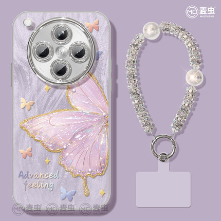 适用oppofindx8s手机壳女款findx9保护套x7硅胶ultra全包s+防摔reno14镜头膜13蝴蝶高级oppo个性pro新款a96软