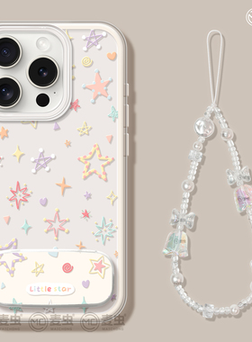 适用苹果17手机壳女款iphone16pro保护套13mini大孔14防摔11/12/xs软外壳7plus硅胶8高级15支架se简约星星max