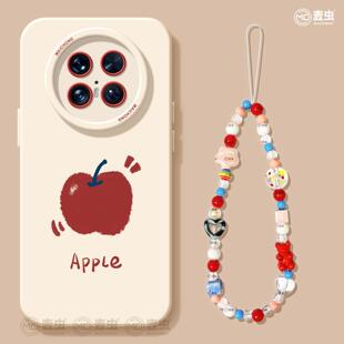 苹果新款 适用华为mate80pro手机壳女款 mate70保护套硅胶40epro全包防摔50por软壳RS高级m60好看meta红色pro