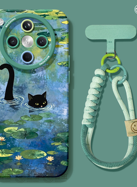 适用oppofindx8s手机壳findx9pro保护套硅胶ultra全包防摔x7por高级外壳x6趣味黑猫0pp0好看x8pro新女款软壳