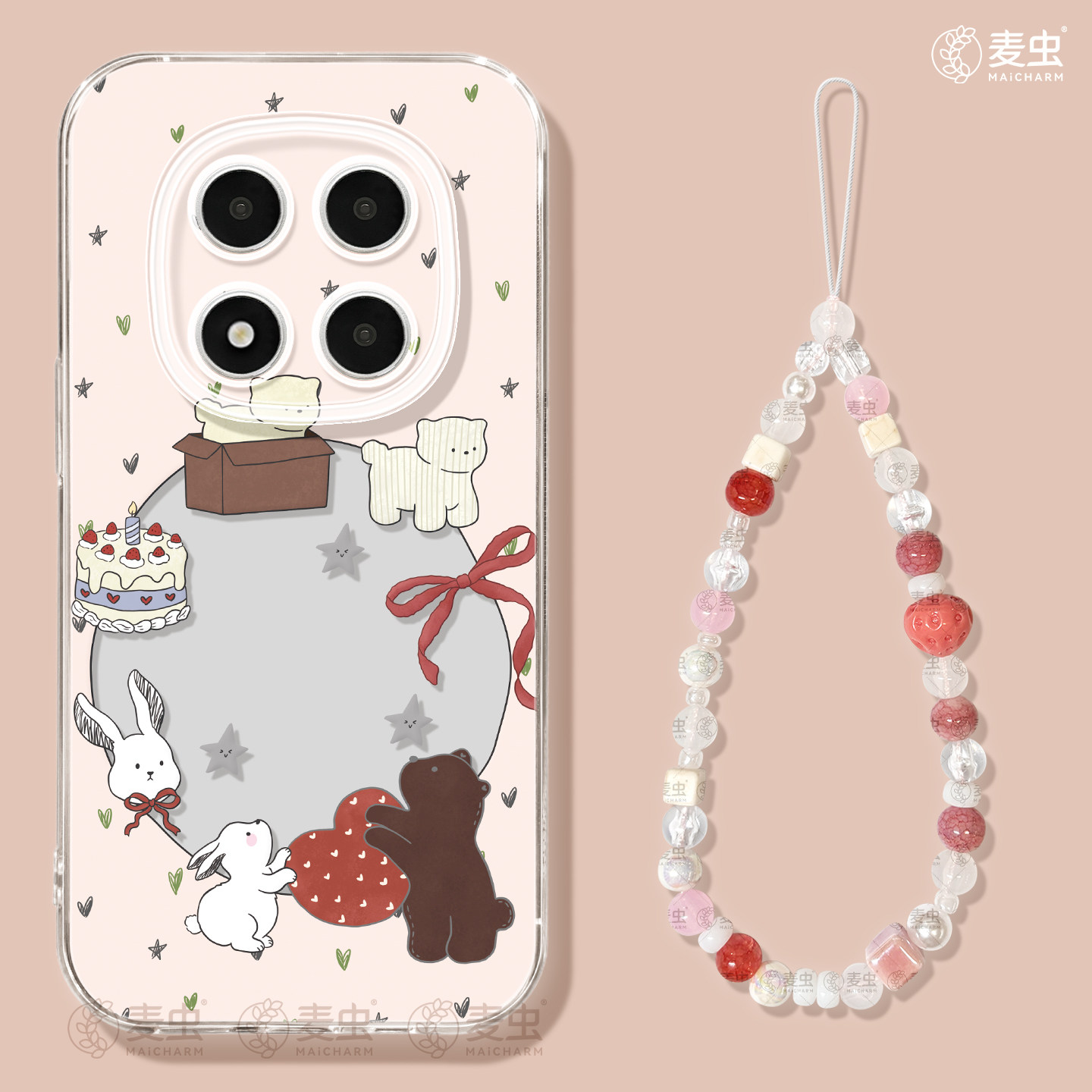 适用红米note15pro手机壳女款note14保护套小米高级note11pro硅胶防摔13por+全包redmi兔子12turbo软好看小熊