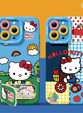 适用苹果17手机壳女款iphone16pro保护套13mini全包14防摔11/12/xs软外壳7plus硅胶8高级15好看se趣味KT猫max