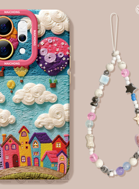 适用opporeno15手机壳女款reno14pro+保护套13全包9pro硅胶8防摔reno7se高级oppo软壳10油画11小镇12好看外壳