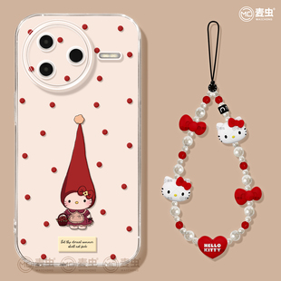 适用红米k80手机壳女款 redmi防摔k60por透明KT猫k50好看圣诞软80外壳 k90pro保护套小米k40s全包硅胶k70至尊版