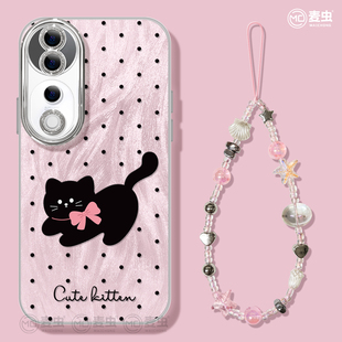 12镜头膜50新款 适用vivox300手机壳女款 18全包防摔iqoo13 80硅胶s19 200黑猫vivo波点潮牌y78软 x200保护套90