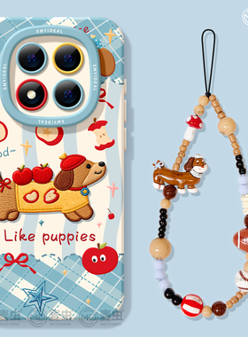 适用红米note15pro手机壳女款note14保护套小米高级note11pro硅胶防摔13por+全包redmi涂鸦12turbo软好看小狗