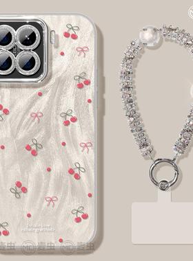 适用小米15手机壳女款14pro保护套新款红米K70至尊全包防摔12pro硅胶k60镜头膜外11樱桃note13好看高级10软壳