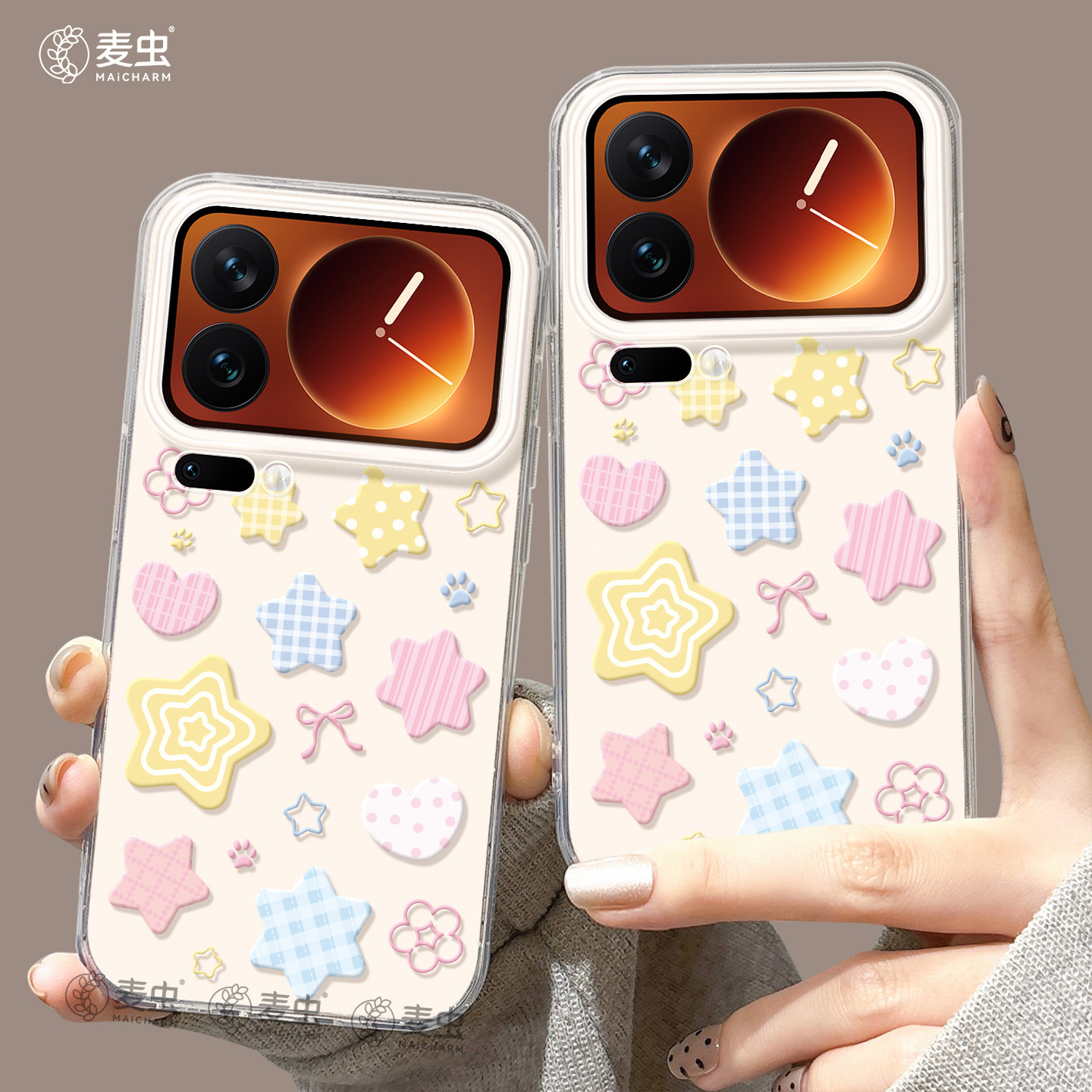 适用小米17手机壳女款17pro保护套新款小米13ultra全包防摔12pro硅胶高级外壳14青春版星星15por好看蝴蝶软壳