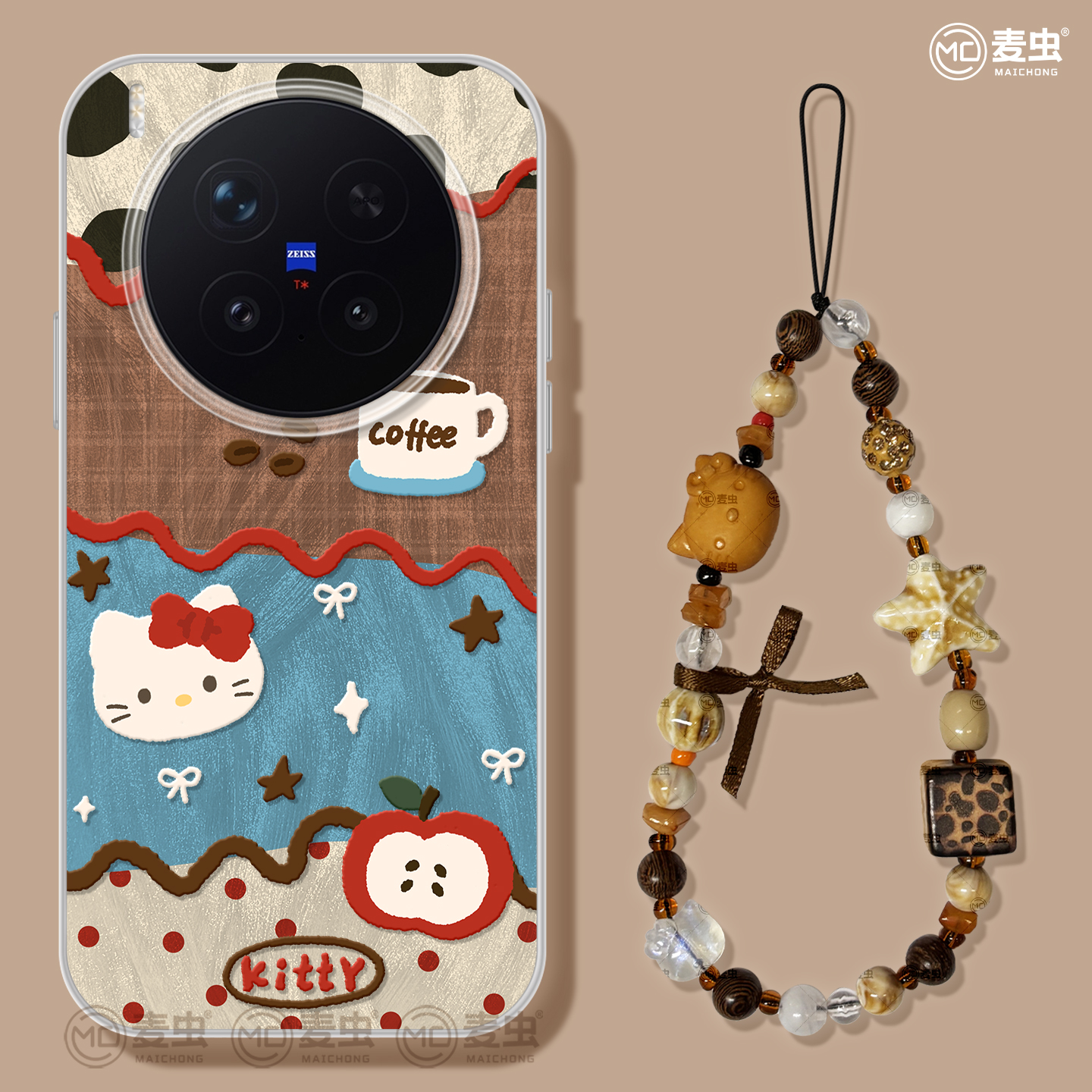 适用vivox300手机壳ultra女款x200s保护套x80pro硅胶x70全包防摔x60高级90新款x100拼贴vivo超火KT猫pro+软外