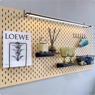 适宜家用洞洞板置物架配件通用墙面收纳玄关装饰板挂钩免打孔定制