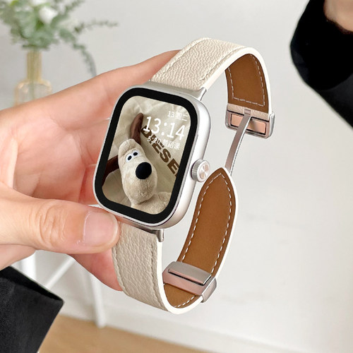 学长家华为fit3手表表带皮质磁吸