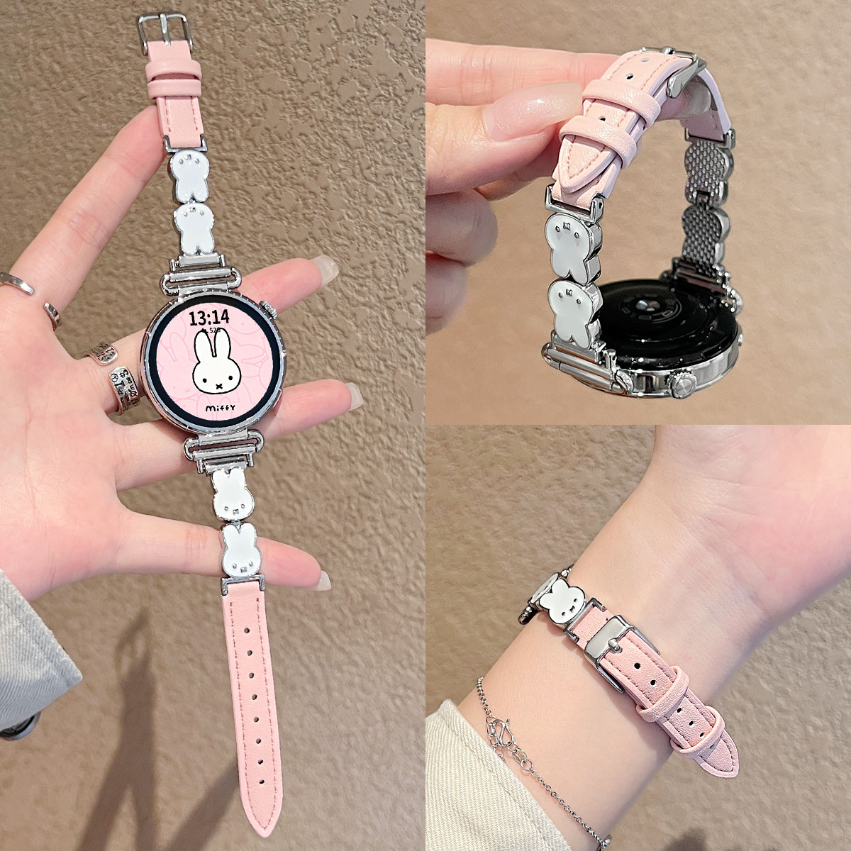 GT6手表米菲兔间皮表带创意新款
