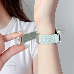 适用于红米手环3/2表带新款尼龙编织小米redmi2智能运动手表二代磁吸腕带男女生redmiband三二透气手表带女士