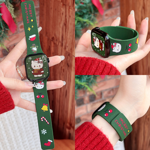 圣诞适用华为watch 高级感女士2专用腕带1精致系列手带 fit4手表带硅胶磁吸watchfit3智能运动手表链4pro新款