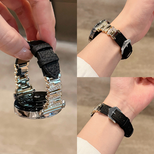 适用华为gt6表带手表watchgt5女款 watch5女表带gt4智能6高级感gt3女士gt2皮质透气41mm秋冬1 腕表真皮6pro新款