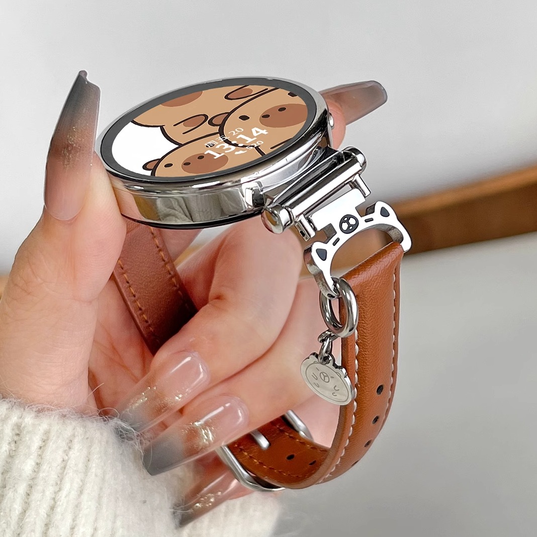 手表GT5GT4真皮小蛮腰表带链时尚