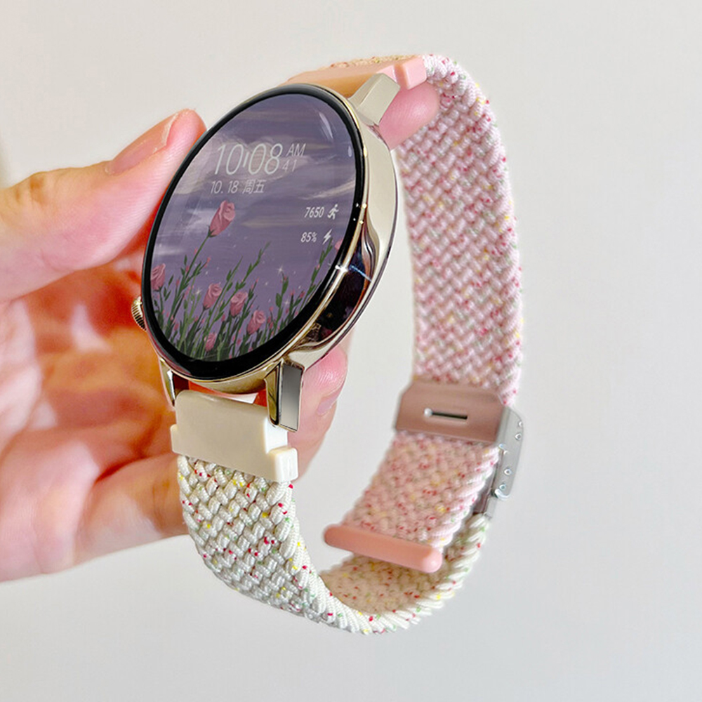 GT6/5手表编织撞色卡扣表带新款