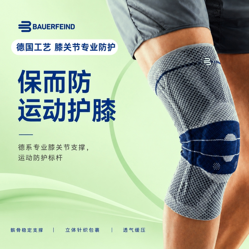 Bauerfeind保而护膝运动保护膝盖