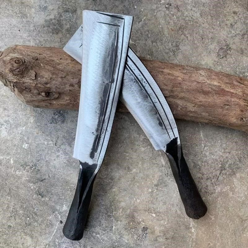 苗家手工锻打锰钢砍m柴刀竹篾刀家用砍竹破竹砍树刀户外钓鱼专用