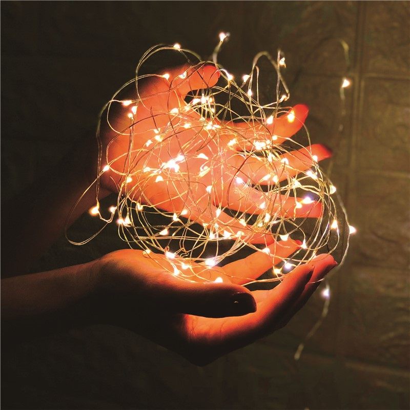 装饰灯创意小夜灯一串萤火小灯泡背景店铺蛋糕照片礼盒简单