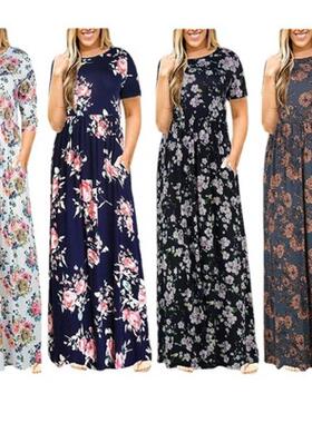 L-5XL summer long dresses women casual plus size lady skirt