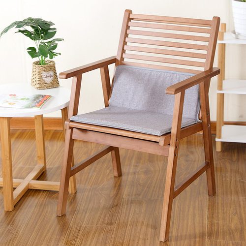 竹领楠竹软椅餐椅弹片椅新中式