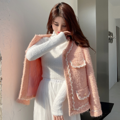 白色绵绵羊 马海毛打底衫高领毛针织衫