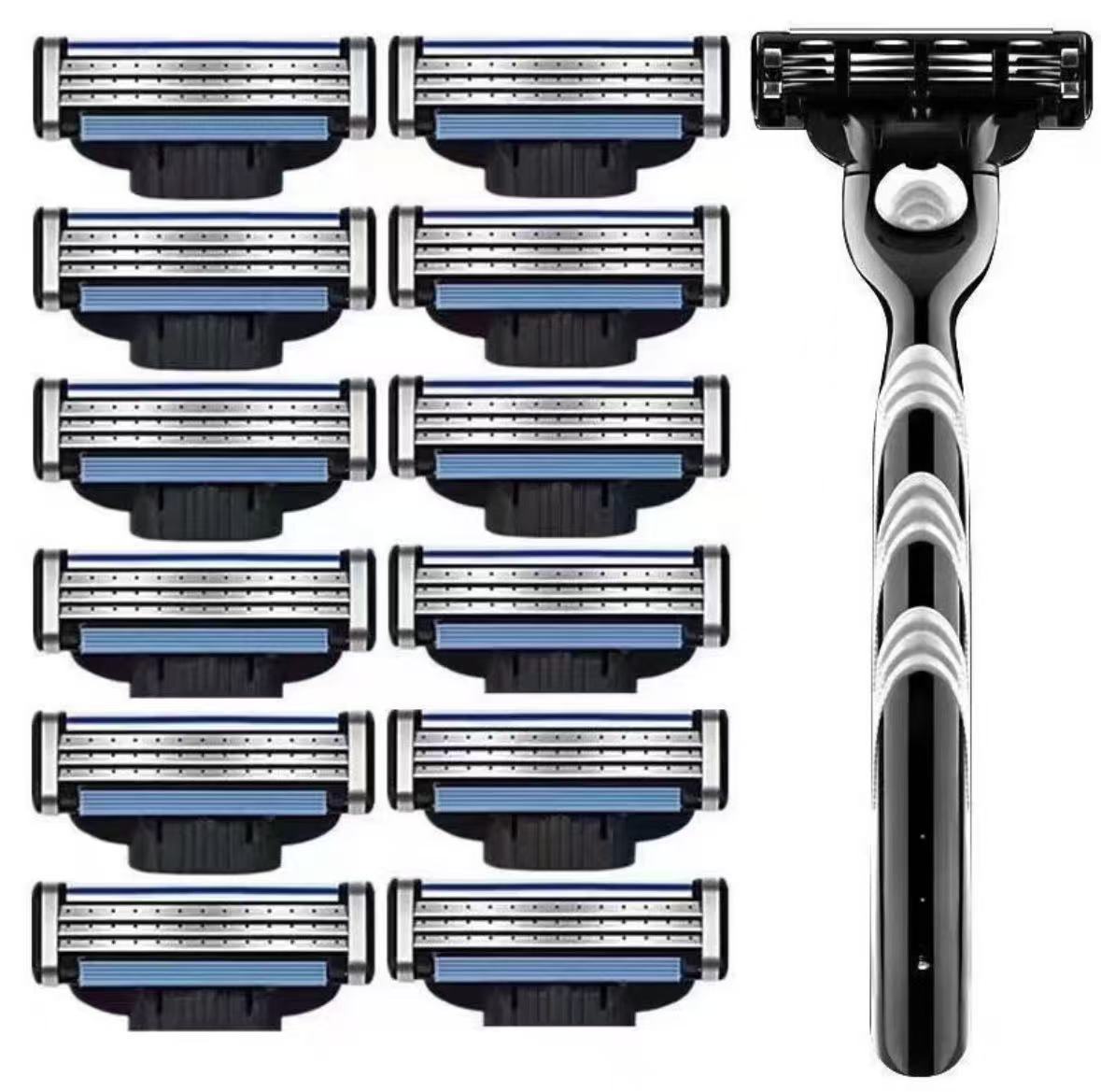 通用款速锋3刀片剃须刀2025年新款手动刮胡刀三层刀片男士刮脸刀