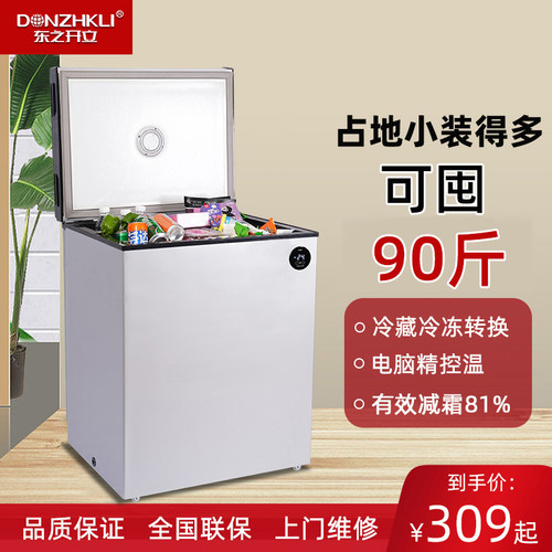 东之开小型冰柜大冷柜冰柜家用卧式迷你小冰箱大容量电脑控温冰柜