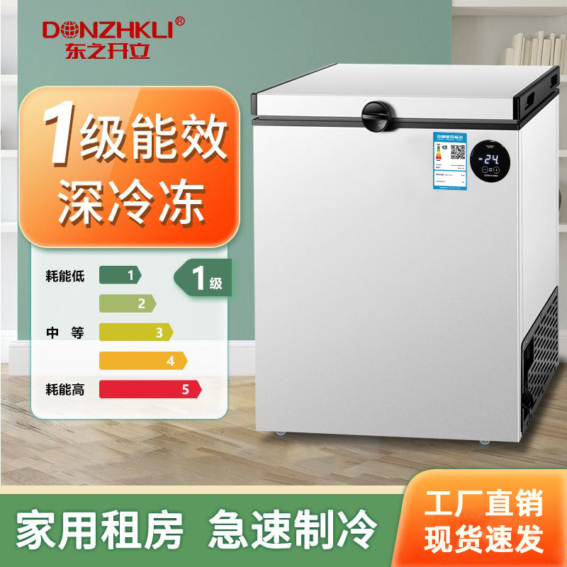 东之开小型冰柜大冷柜冰柜家用卧式迷你小冰箱大容量电脑控温冰柜