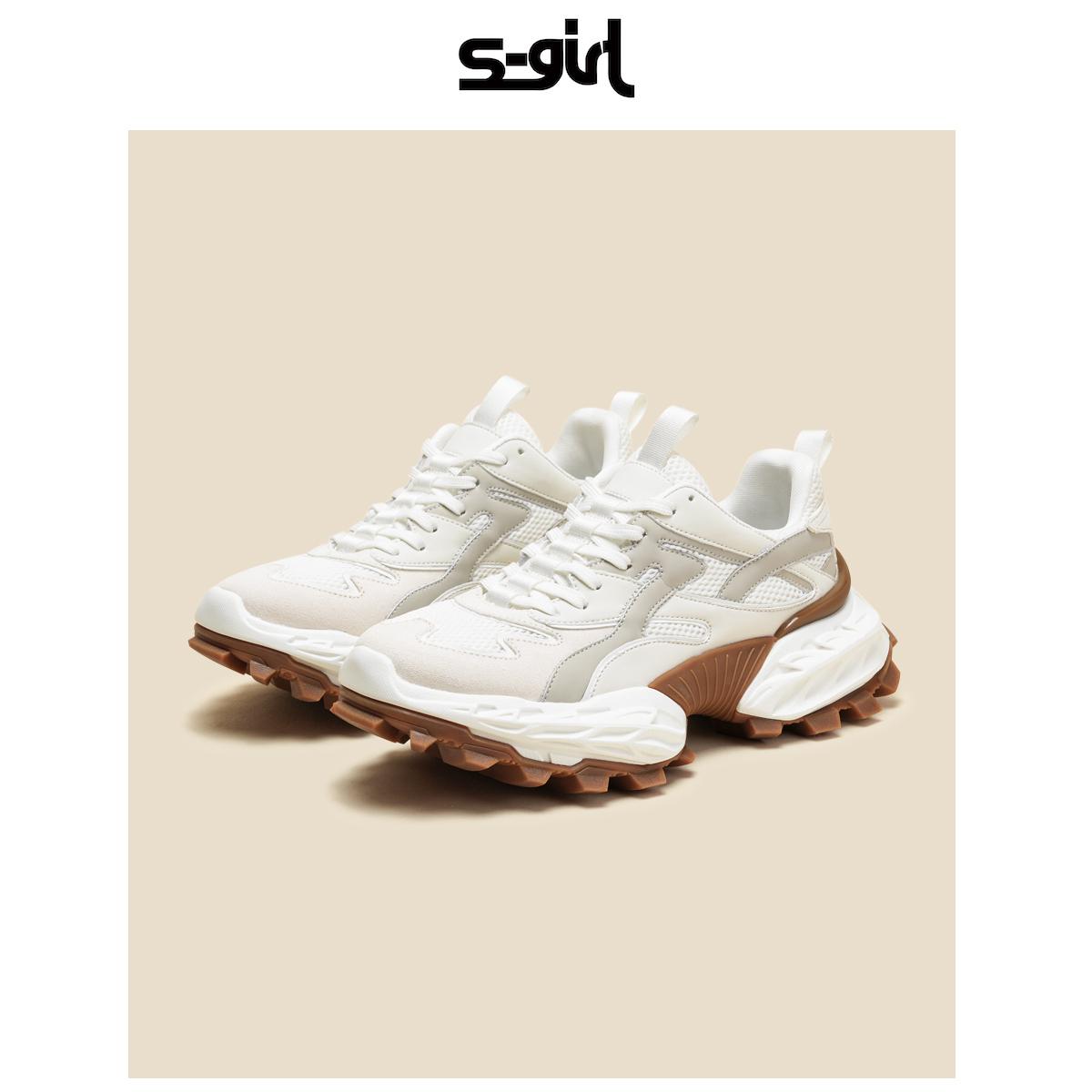 厚底老爹鞋女2025春季新款