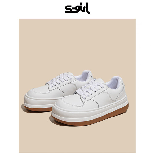 百搭春秋休闲风厚底轻便面包鞋